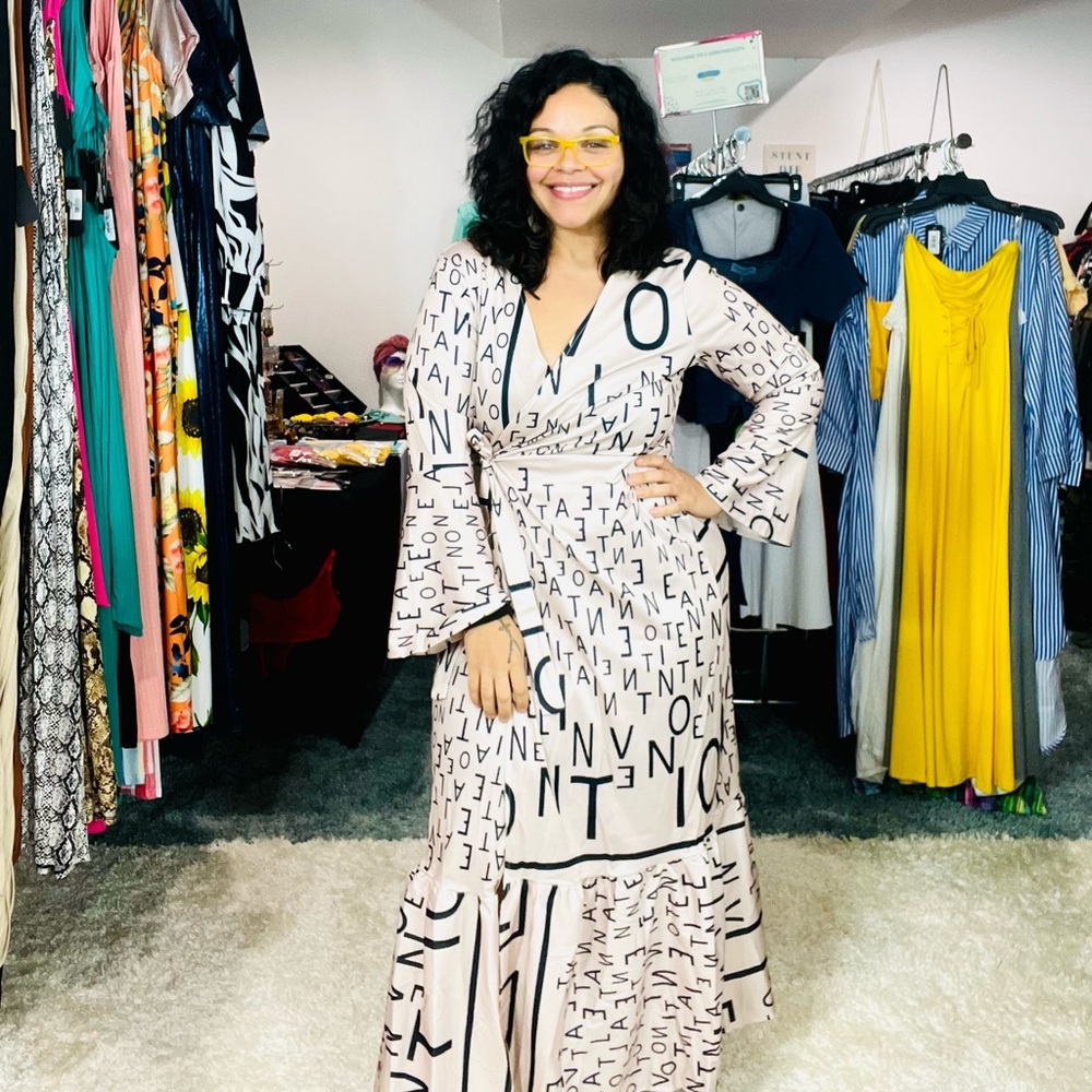 Elegant Duster / Wrap Dress: Large